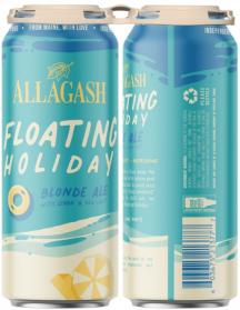 Allagash - Floating Holiday Blonde Ale w/ Lemon & Sea Salt (4 pack 16oz cans) (4 pack 16oz cans)