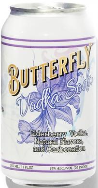 Butterfly Spirits - Elderberry Vodka Soda (4 pack 12oz cans) (4 pack 12oz cans)