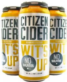 Citizen Cider - Wit's Up Dry Cider (4 pack 16oz cans) (4 pack 16oz cans)