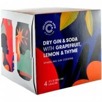 Collective Arts - Dry Gin & Soda w/ Grapefruit, Lemon & Thyme Canned Cocktail (4 pack 12oz cans) (4 pack 12oz cans)