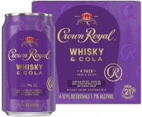 Crown Royal - Whiskey & Cola Canned Cocktail (4 pack 12oz cans) (4 pack 12oz cans)