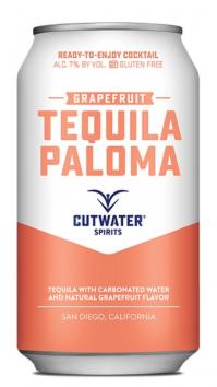 Cutwater Spirits - Tequila Grapefruit Paloma (4 pack 12oz cans) (4 pack 12oz cans)