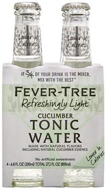 Fever Tree - Refreshingly Light Cucumber Tonic Water (200ml 4 pack) (200ml 4 pack)