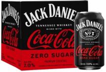Jack Daniels - Jack Daniels & Coke Zero Canned Cocktail (4 pack 12oz cans) (4 pack 12oz cans)