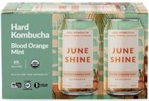 Juneshine - Blood Orange Mint Hard Kombucha (6 pack 12oz cans) (6 pack 12oz cans)