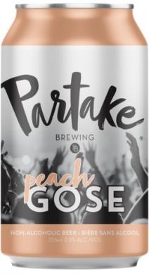 Partake Brewing - Peach Gose Non-Alcoholic Gose w/ Peach (6 pack 12oz cans) (6 pack 12oz cans)