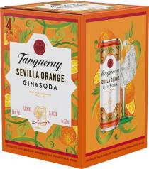 Tanqueray - Seville Orange Gin & Soda (4 pack 12oz cans) (4 pack 12oz cans)