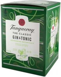 Tanqueray - The Classic Gin & Tonic (4 pack 12oz cans) (4 pack 12oz cans)